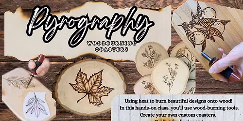 Wood Burning Coasters Afternoon