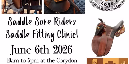 Saddle Sore Riders Saddle Fitting Clinic