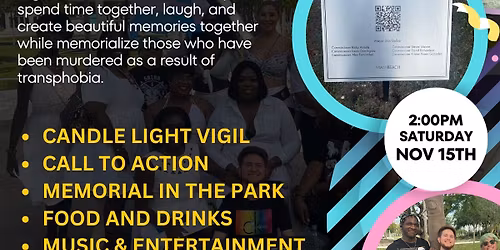 4th annual TDOR Miami 