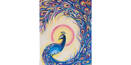 Plumed Peacock - Paint and Sip in Cincinnati | Classpop!\u2122