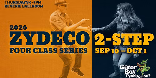 Zydeco 2-step Classes at Reverie Ballroom