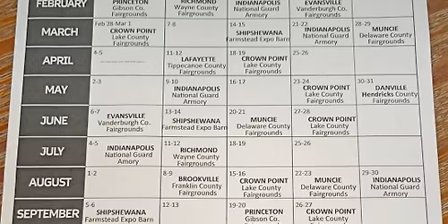 Central Indiana gun shows crown point 