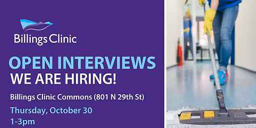 Open Interviews for Housekeeper\/EVS Tech Positions