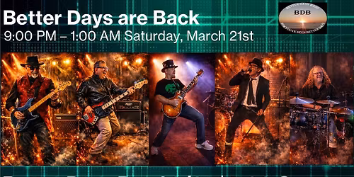 Better Days Band @ Rubbles Bar