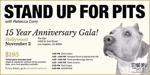 Stand Up For Pits 15th Anniversary Gala