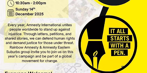 Write for Rights @ Qtopia with Rainbow Amnesty