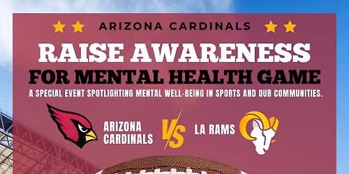 Arizona Cardinals Raise Awareness for Mental Health Game