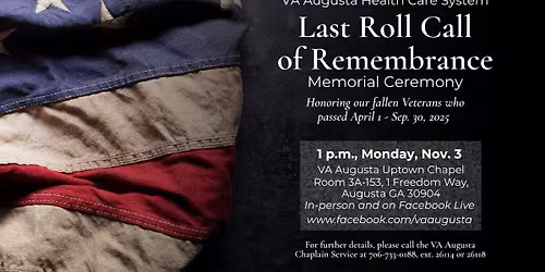 Last Roll Call of Remembrance