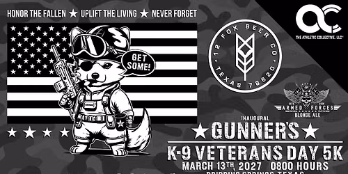 Gunner's Inaugural K-9 Veterans Day 5K and Festival