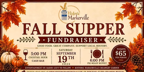Fall Supper Fundraiser