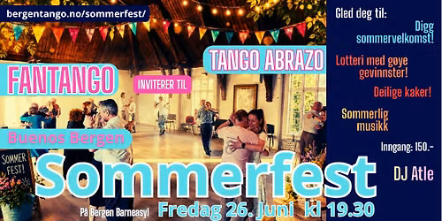 Fantango & Tango Abrazo inviterer til sommerfest!