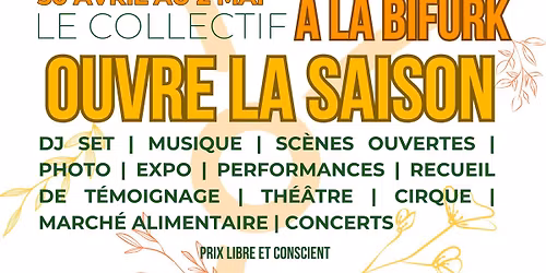 Le Collectif ouvre la saison \u00e0 la Bifurk !