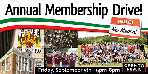 Italian Club Annual Membership Drive