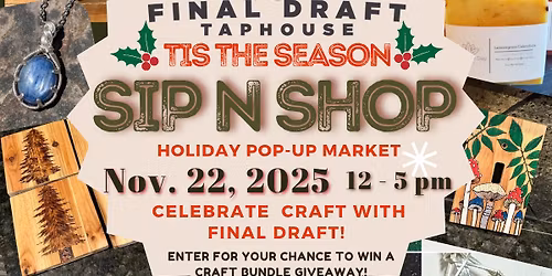 Holiday Sip & Shop at Final Draft Taphouse