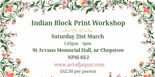 Indian Block Print Workshop