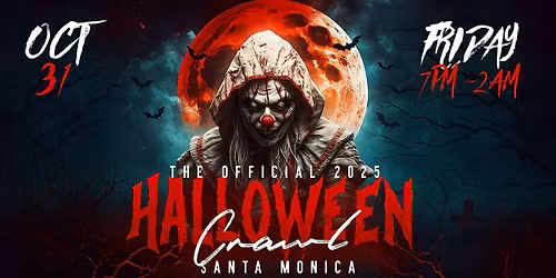 Haunted Halloween Bar Crawl 2025 | Santa Monica Halloween Weekend Crawl