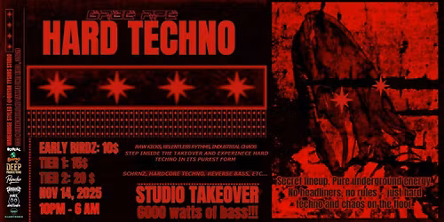 6000 watts of bass! Hard techno studio takeover