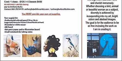 Colored Pencil Workshop with Anthony Burks Sr. at The Peach