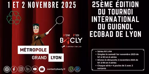 25\u00e8me \u00e9dition Internationale du Guignol "EcoBad " de Lyon 2025