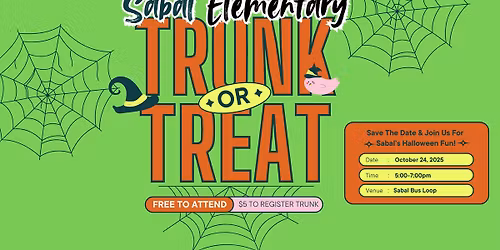 Sabal Annual Trunk or Treat