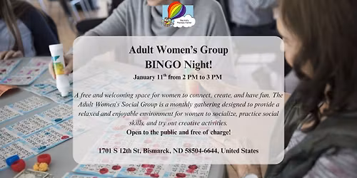 Adult Women\u2019s Social Group \u2013 BINGO Night \ud83c\udf89