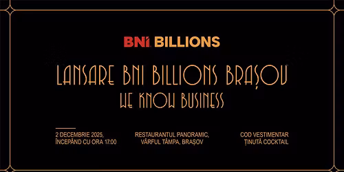 BNI Billions Bra\u0219ov - We know business