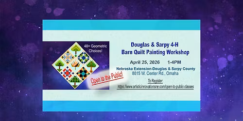 Douglas & Sarpy County Extension 4-H Barn Quilt Painting Workshop