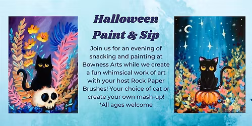 Paint & Sip - Halloween Cats