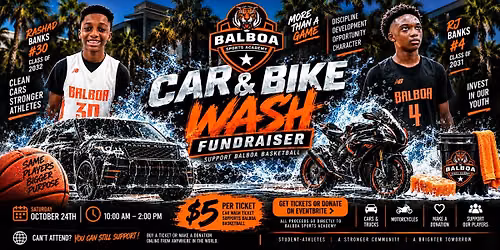 RJ & Rashad Banks | Balboa Car & Bike Wash Fundraiser