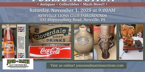 Public Auction! Antiques & Collectibles!