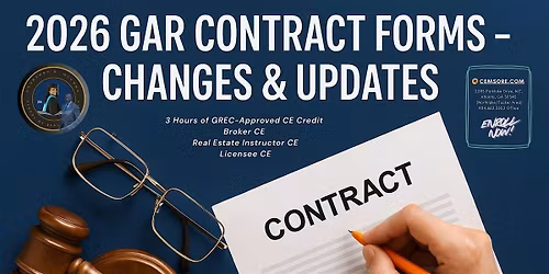 2026 GAR Contract Forms \u2013 Changes & Updates - In-Person & Virtual ZOOM
