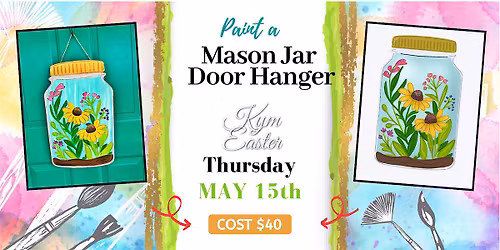 Mason Jar Door Hanger with Kym
