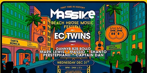 MASSIVE NYE Beach House Music Festival NYE 26