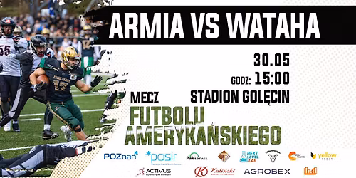 Mecz Futbolu Ameryka\u0144skiego | Armia Pozna\u0144 vs Wataha Zielona G\u00f3ra 