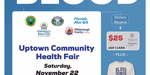 Donate Blood at the Uptown Community Healthfair!