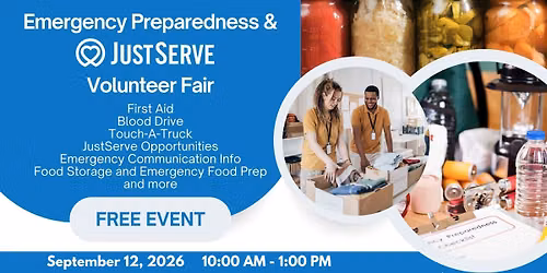 Community Emergency Preparedness and JustServe Fair
