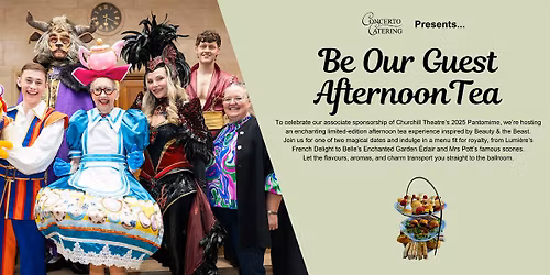 Beauty & The Beast Inspired Afternoon Tea by Concerto Catering