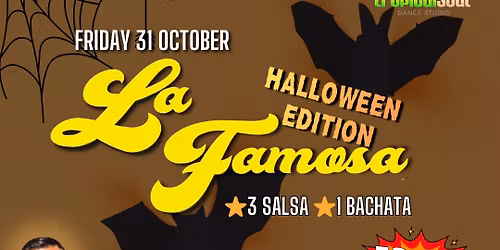 LA FAMOSA: 31ST OCTOBER - SALSA + BACHATA SOCIAL DANCE PARTY