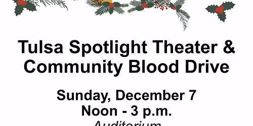 Tulsa Spotlight Theater Blood Drive