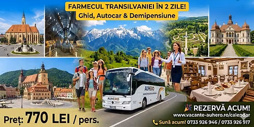 Farmecul Transilvaniei \u00een 2 zile: Cluj-Napoca, Salina Turda, Jibou, Castelul Bethlen-Haller