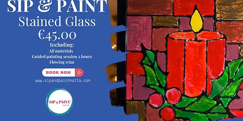 Stained Glass Sip & Paint \u2014 Festive Edition \u2728