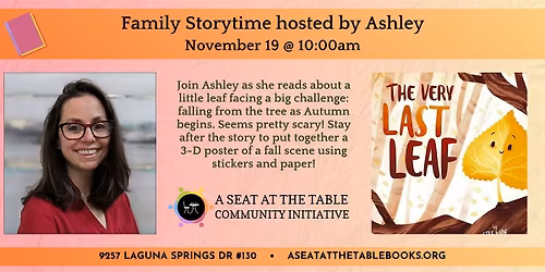 Wednesday Family Storytime with Ashley