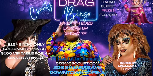 Charity Drag Bingo for Topeka Habitat for Humanity