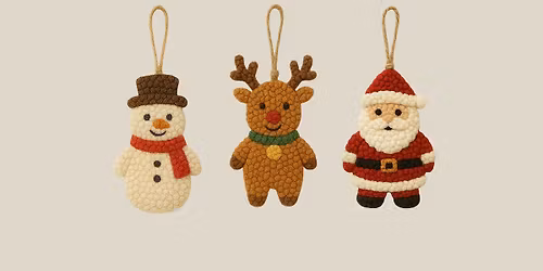 Learn to Punch Needle and Make Your Own Christmas Tree Decoration!