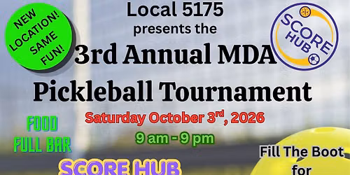 3rd Annual MDA Pickleball Tournament
