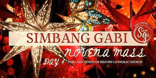 Day 4 \u2014 Simbang Gabi Novena \u2014 Our Lady Queen of Heaven Catholic Church