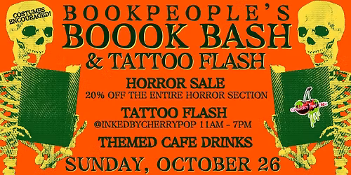 BookPeople Presents: Boook Bash & Tattoo Flash