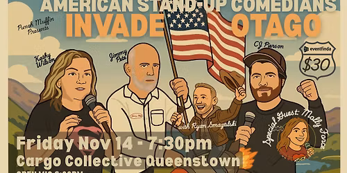 American Standup Comedians Invade Queenstown @ Cargo Collective