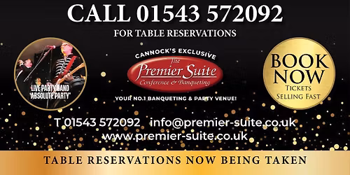 \ud83c\udf86\ud83e\udd42Our Annual New Years Eve Hogmanay Ball at The Premier Suite Cannock