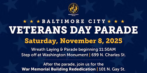 Baltimore City Veterans Day Parade 2025